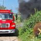 Alarma a ciudadanos incendio de pastizal en la colonia Espejo 1; PC acudió a sofocar las llamas