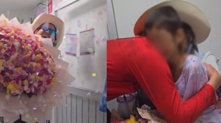 "Flores El Patrón" cumple sueño de pequeña hospitalizada y le regala un gran ramo