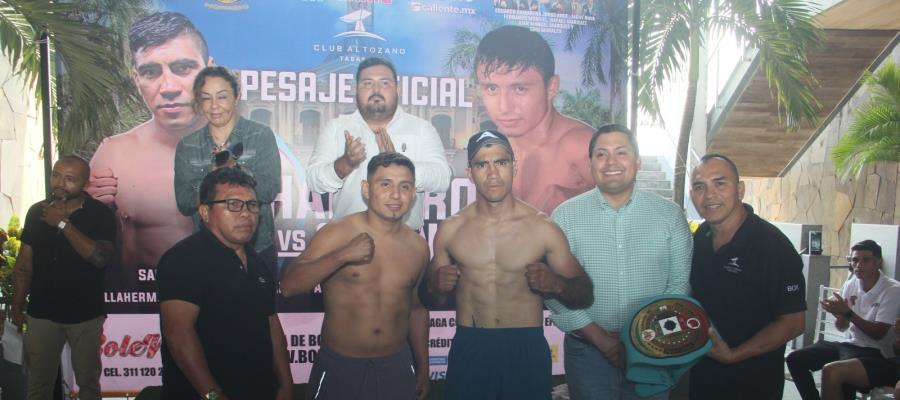 ´Chano´ y ´Chaneke´ superan la báscula y reportan todo listo para gran combate de hoy sábado Lienzo Charro