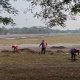 Dan mantenimiento en áreas aledañas al Parque Tabasco previo a la Feria