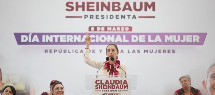 Transformación tiene rostro de mujer: Sheinbaum