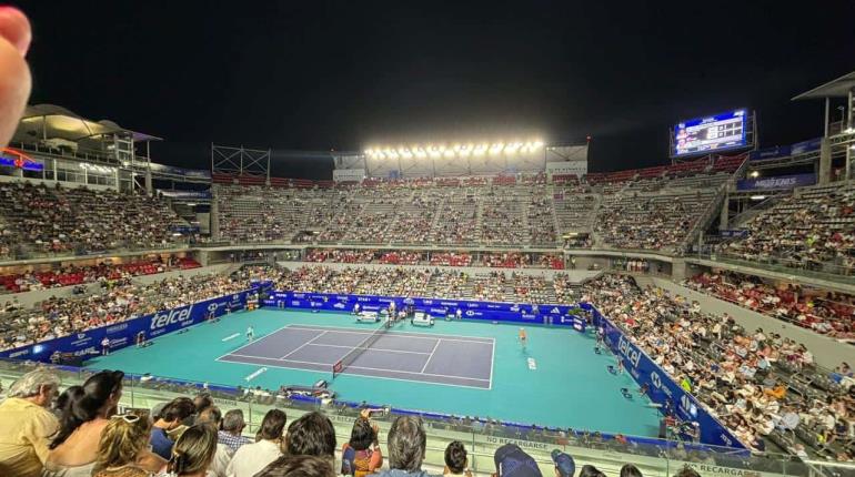 Asistencia al Abierto Mexicano de Tenis disminuye un 50%