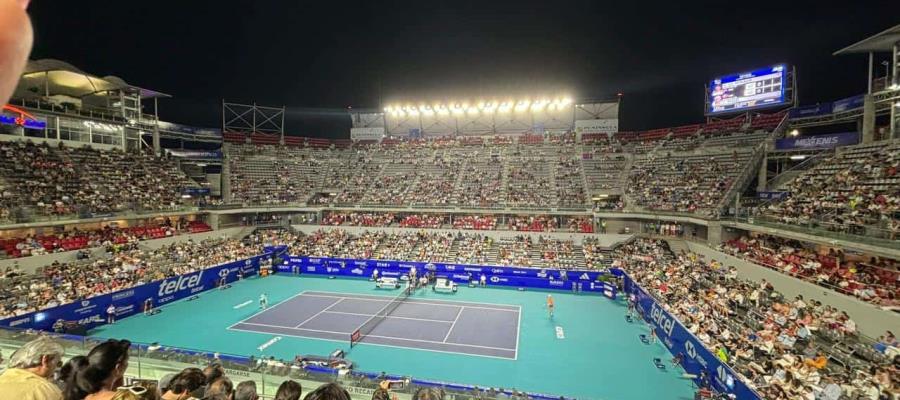 Asistencia al Abierto Mexicano de Tenis disminuye un 50%