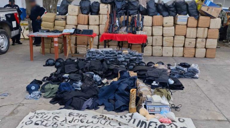 ¡Golpe al narco! Decomisan más de una tonelada de droga en fracc La Venta