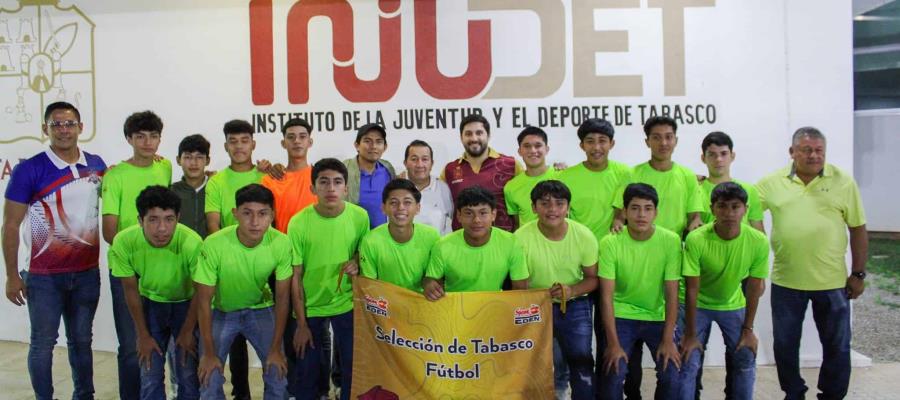 Viaja Selección tabasqueña juvenil al Campeonato de futbol Scotiabank