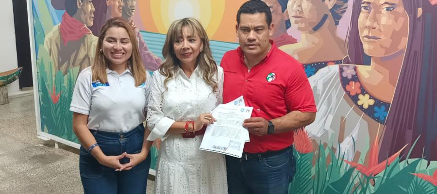 Se registra Beaurregard como candidata al gobierno por Fuerza y Corazón por Tabasco