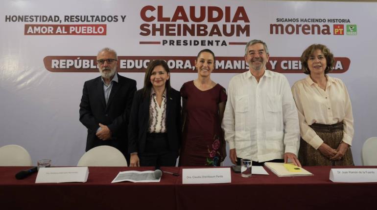 Presenta Sheinbaum eje "República educadora, humanista y científica"