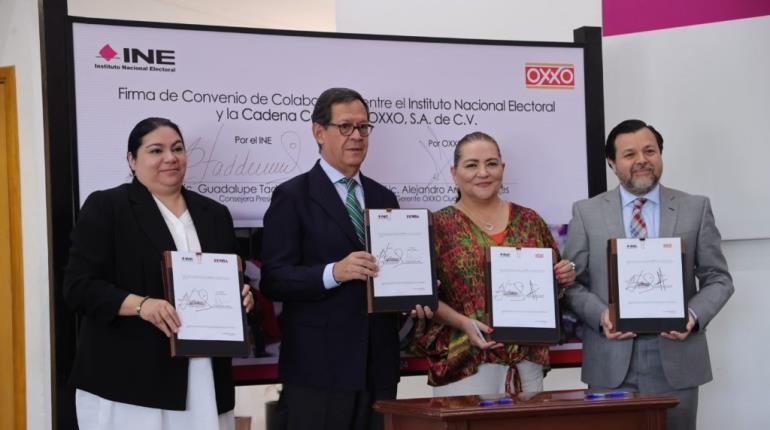 Oxxo regalará café a quienes voten el 2 de junio; INE firma convenio con FEMSA