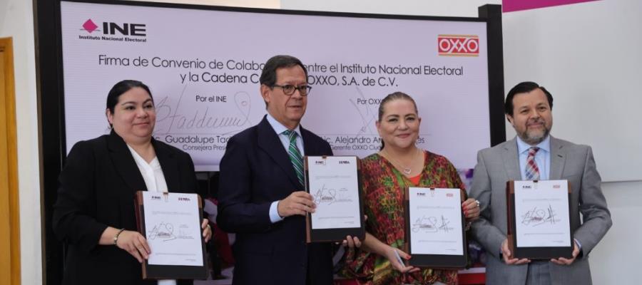 Oxxo regalará café a quienes voten el 2 de junio; INE firma convenio con FEMSA