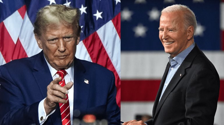 Biden bromea sobre Trump y lo llama "viejo" y "mentalmente inadecuado"