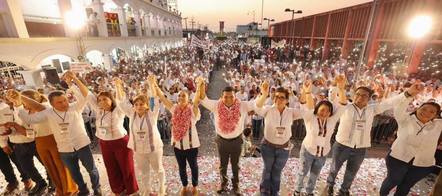 Realiza Sheinbaum su primera visita a Tabasco como candidata presidencial