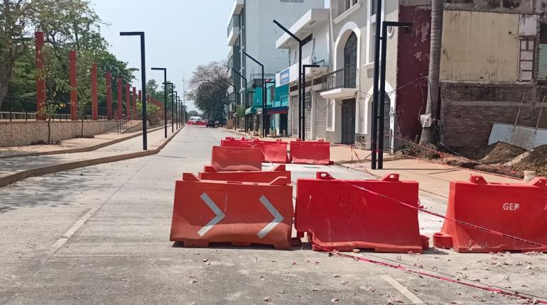 Reabrirán tramos cerrados por obras en Malecón y Paseo Tabasco