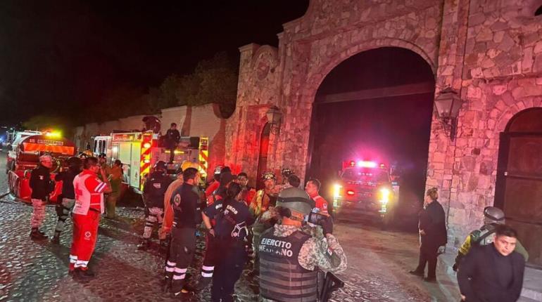 En plena boda, se incendia salón de fiestas en San Miguel de Allende