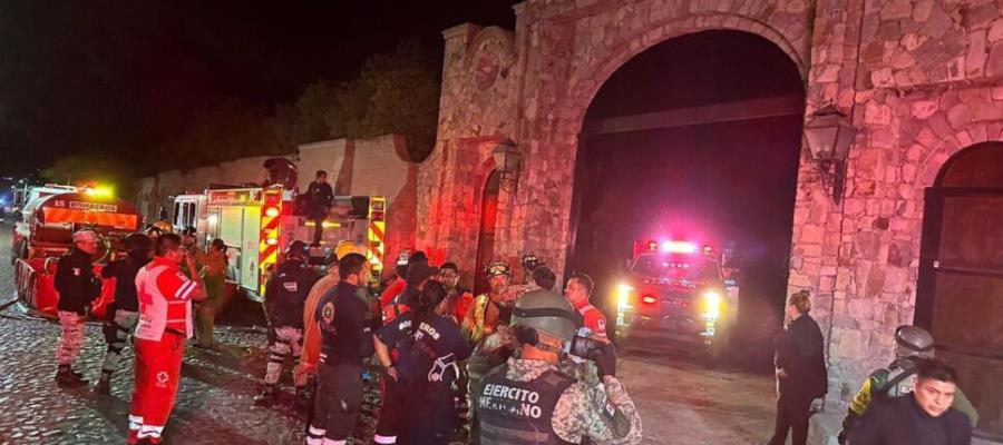 En plena boda, se incendia salón de fiestas en San Miguel de Allende