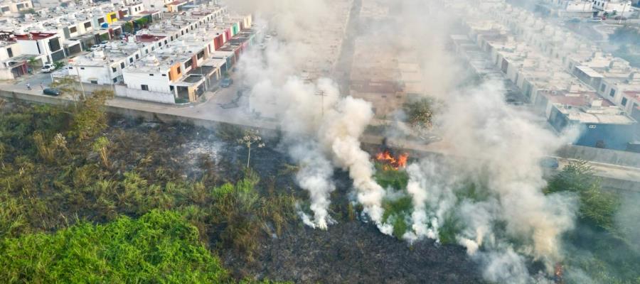 Sofocan Protección Civil y Bomberos, dos incendios en Centro