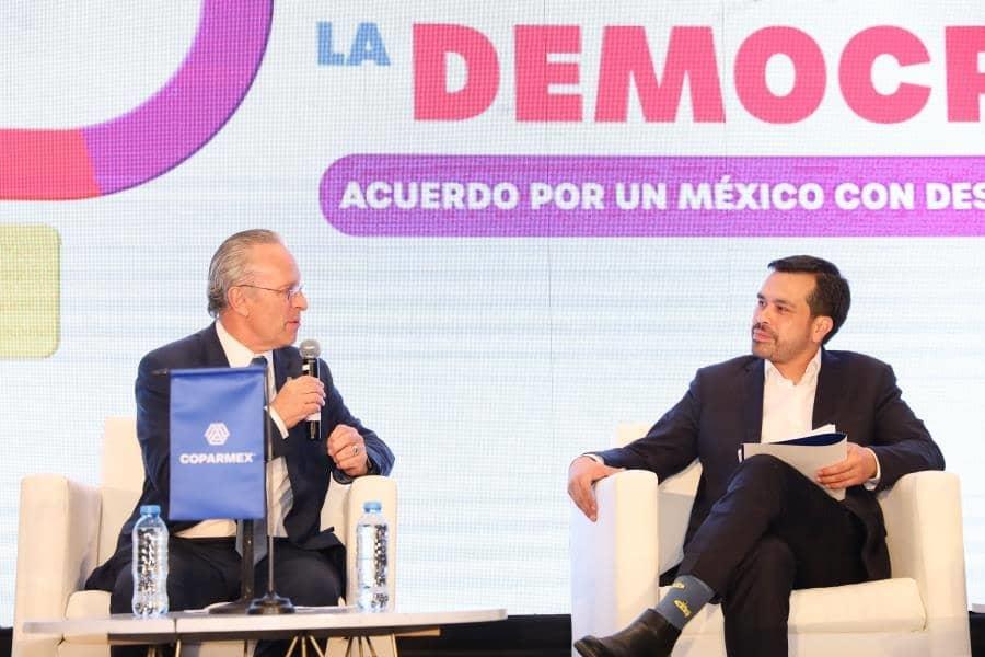 Firma Álvarez Máynez acuerdo de Desarrollo Inclusivo con Coparmex