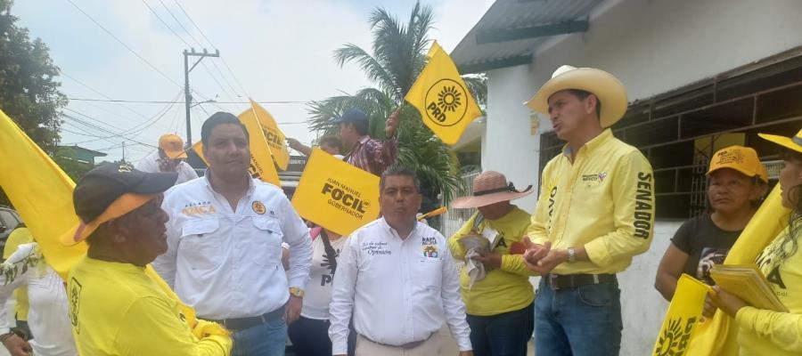 Accionan arma en recorrido de candidatos del PRD en Macuspana