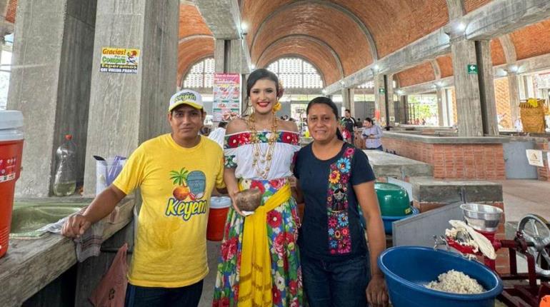 Nahomi Rodríguez Flores, Cunduacán 2024, visita el mercado local