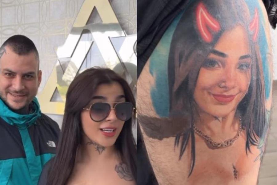 Karely Ruiz le da 200 mil pesos a fan que se tatuó su rostro