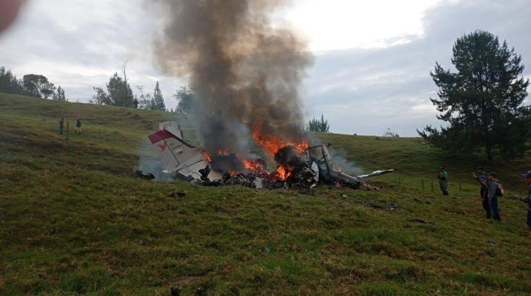 Fallece tripulación entera tras desplome de avión ambulancia en Colombia