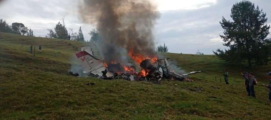 Fallece tripulación entera tras desplome de avión ambulancia en Colombia