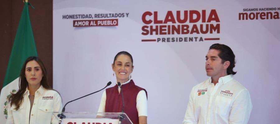 Asegura Sheinbaum, desde Coahuila, que ganará el debate presidencial porque tiene propuestas