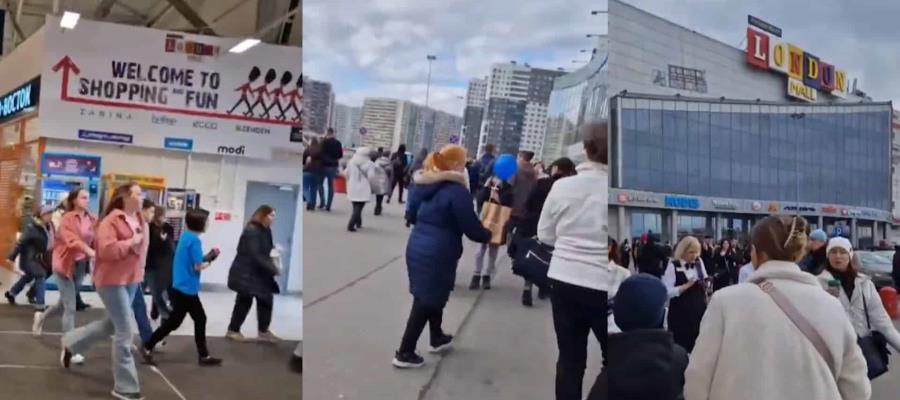 Por amenaza de bomba desalojan centro comercial en San Petersburgo