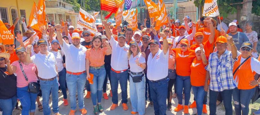 Visita Ivonne Ortega Tabasco para respaldar a candidatos de MC