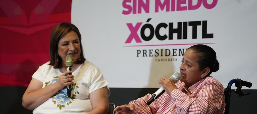 "Me da lo mismo", dice Xóchilt desde Oaxaca sobre turno en el debate presidencial