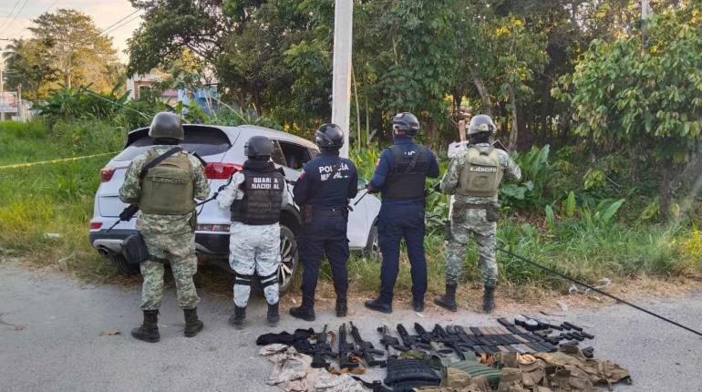 Ponen a disposición de la FGR a sujeto detenido tras balacera en Comalcalco