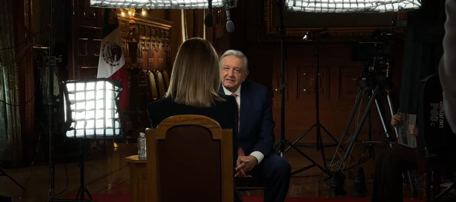 Rechaza López Obrador que ´60 minutos´ haya censurado su entrevista