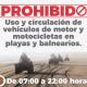 Prohíben circulación de cuatrimotos, motocicletas y automóviles en playas de Paraíso y Centla