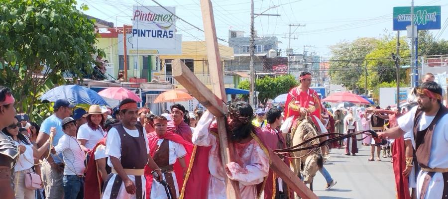 Viven creyentes edición 55 del Viacrucis de Tamulté