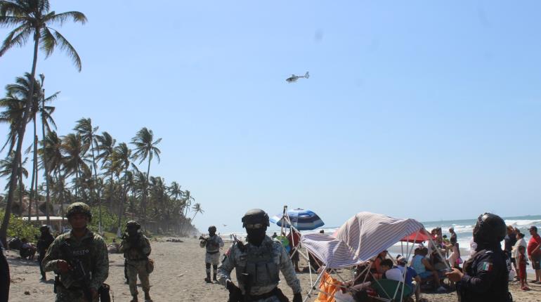 Helicóptero de SSPC sobrevuela destinos playas y sitios de esparcimiento para reforzar seguridad