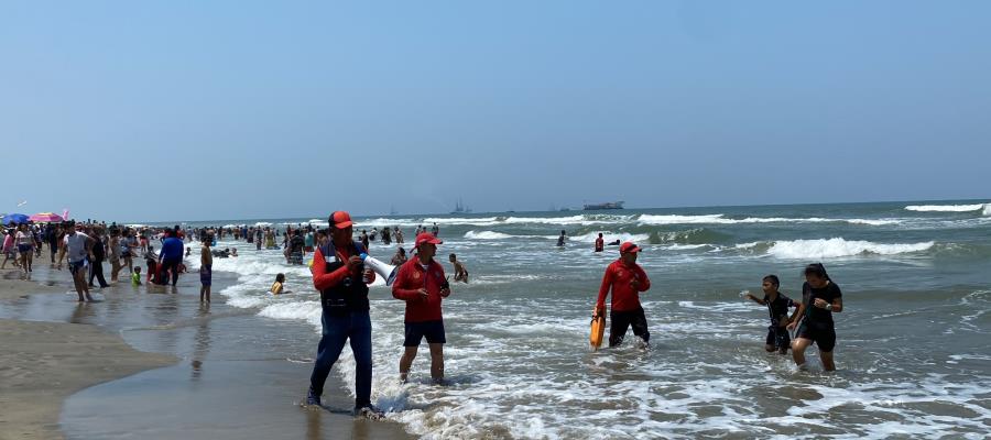 Mejoran condiciones de playas en Centla; Paraíso y Cárdenas en bandera roja