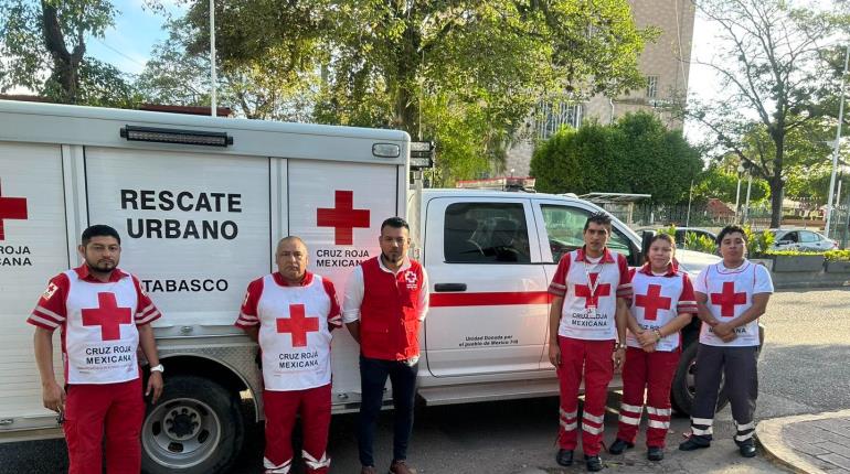 Brindó Cruz Roja 146 servicios en Tabasco durante Semana Santa