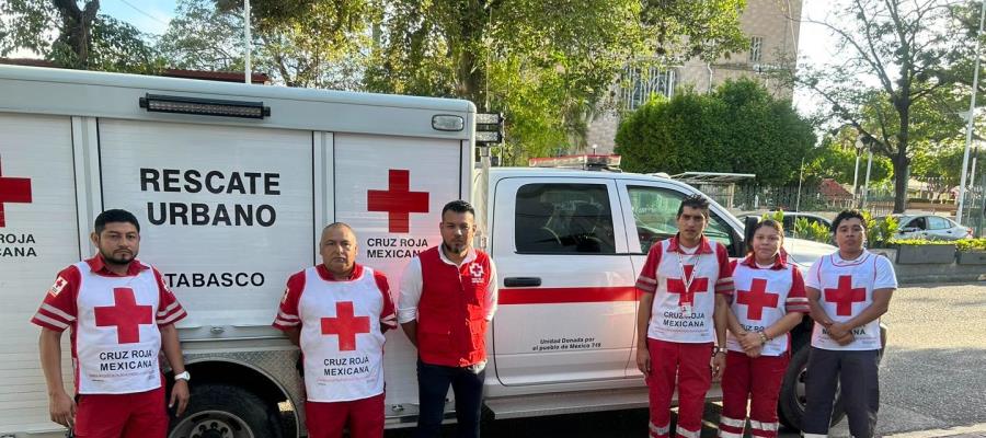 Brindó Cruz Roja 146 servicios en Tabasco durante Semana Santa