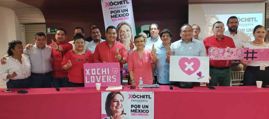 PRI llama a tabasqueños a no dejarse intimidar de que perderán su programa social si apoyan a Xóchitl 