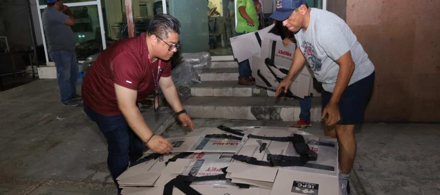 Recibe IEPCT material electoral sin emblemas para simulacros de la elección local