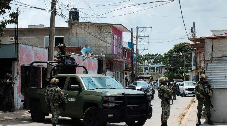 Fuerzas estatales y federales realizan operativo en Asunción Castellanos