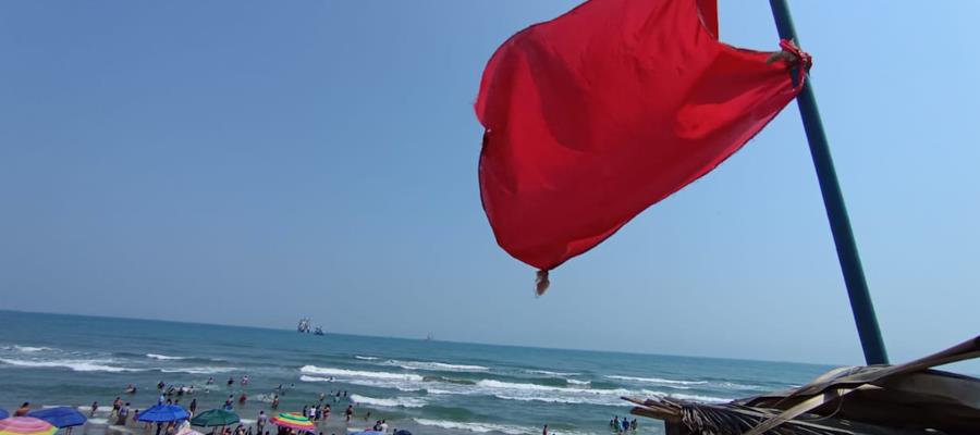 Bandera roja en Paraíso arruina último día de asueto a vacacionistas