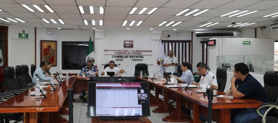 Evalúan comisiones del IEPCT avances en organización de la elección en Tabasco