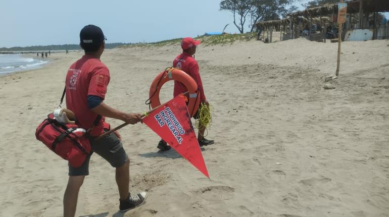 Izan bandera roja en Sánchez Magallanes y amarilla en Paraíso en último fin de semana de vacaciones