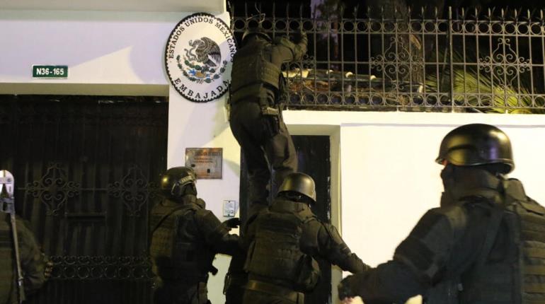 Manifiesta Rusia su "extrema inquietud" por irrupción policial en embajada de México en Ecuador