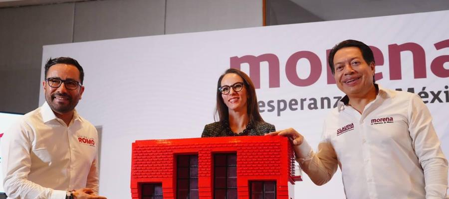 ¡Hasta un chicle le pusieron! Presenta Morena la "Casa Roja" de Xóchitl