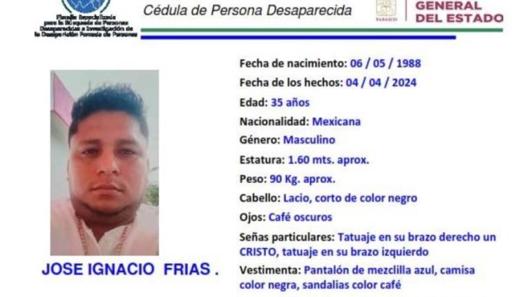 Buscan a 4 masculinos desaparecidos entre el 4 y 5 de abril en Centro