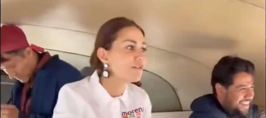 "Ya se la saben" candidata de Morena en Puebla bromea con asalto en el transporte público