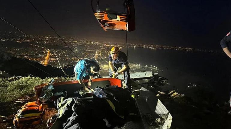 Rescatan en Turquía a 174 personas que quedaron atrapadas en teleférico por 23 horas