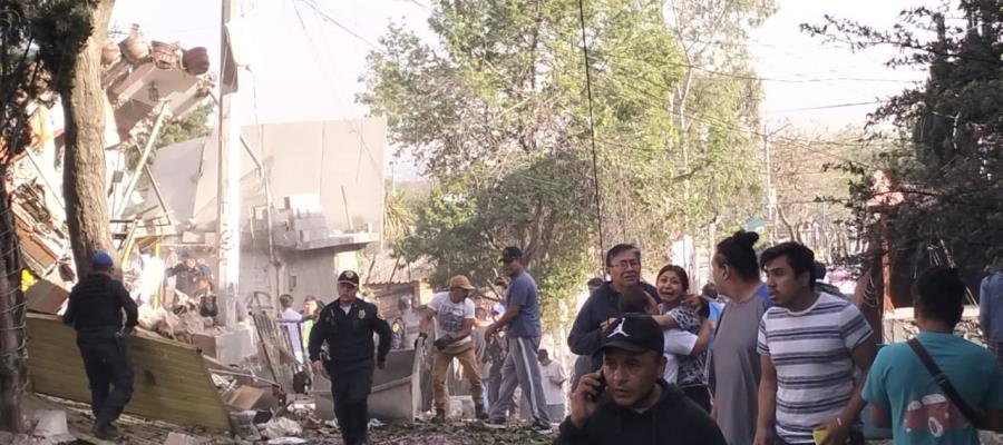 Explosión colapsa casas en CDMX; reportan varios lesionados