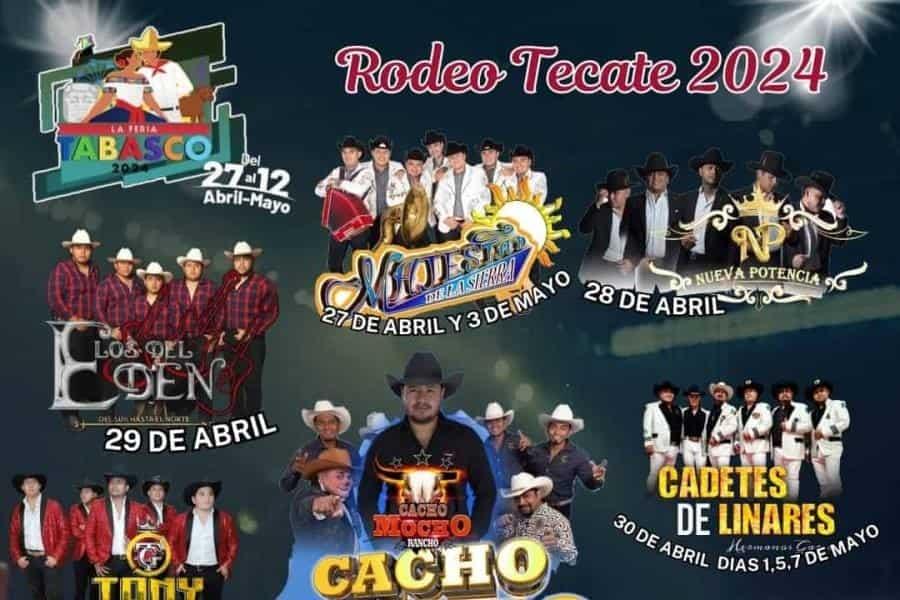 ¡Lista la cartelera del rodeo de Feria! Cadetes de Linares dará 4 conciertos 